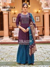Sree Leela By Mukesh Gadhawal Silk Embroidery Work Kurti With Sharara  And Dupatta Wholesale Suppliers In Mumbai